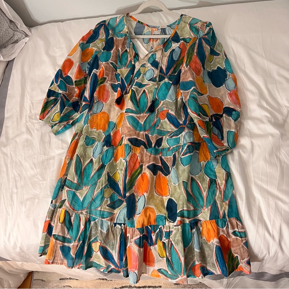 multicolor spring dress